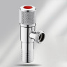 Кран угловой 1/2" нар. для горячей воды Хром