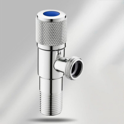 Кран угловой 1/2" нар. для холодной воды Хром