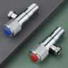Кран угловой 1/2" нар. для холодной воды Хром