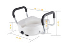 Сиденье (насадка) приподнятое на унитаз со съемными поручнями